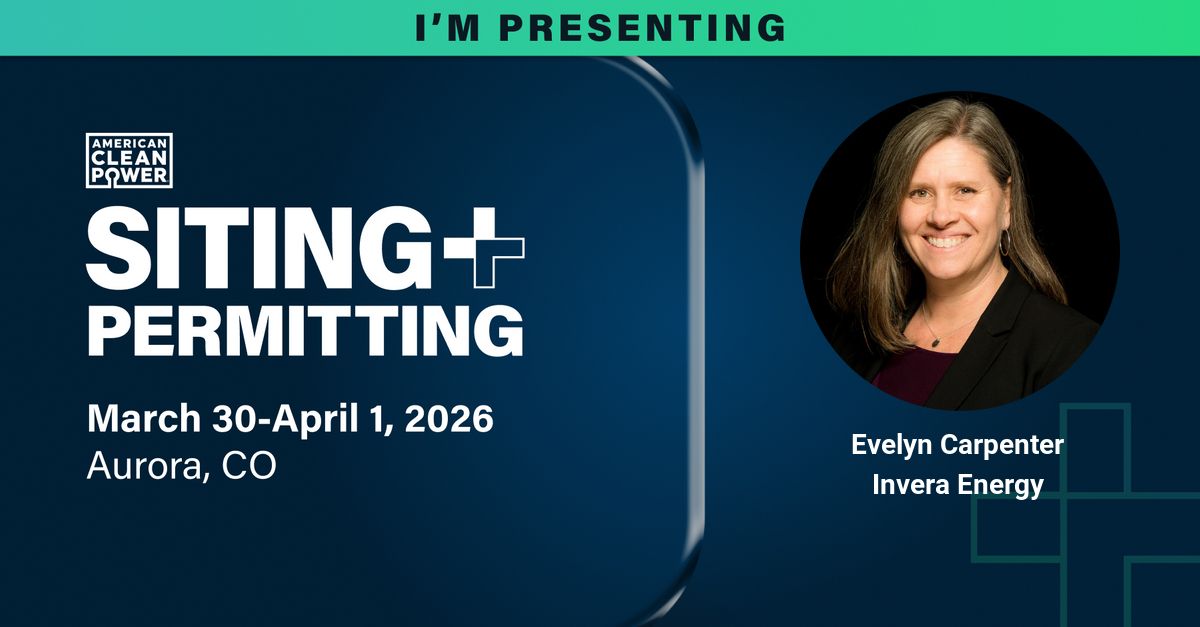 Evelyn Carpenter presenting at ACP Siting + Permitting Conference 2026 in Aurora, Colorado